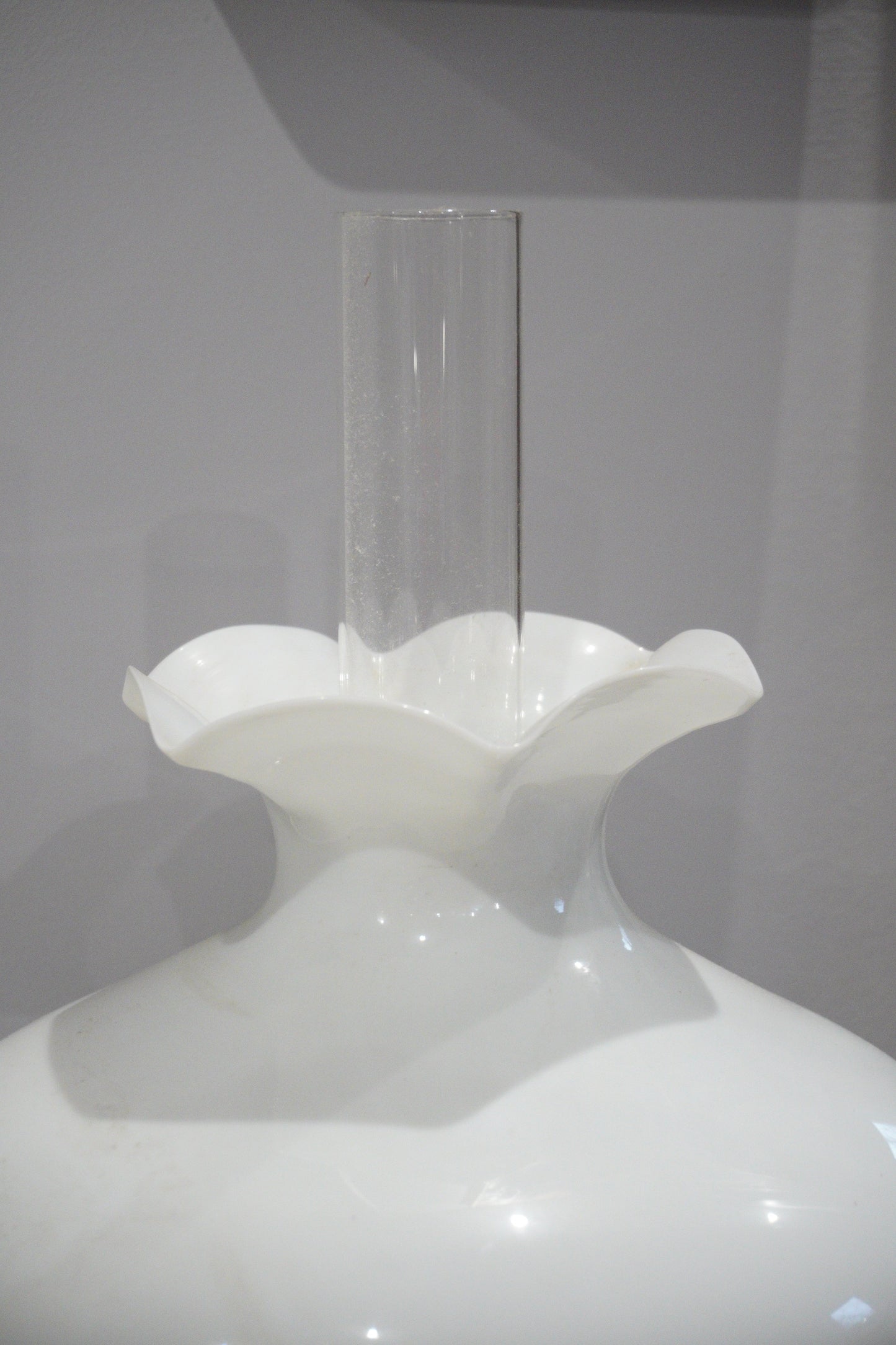 Lampa naftowa, kolumnowa, secesja