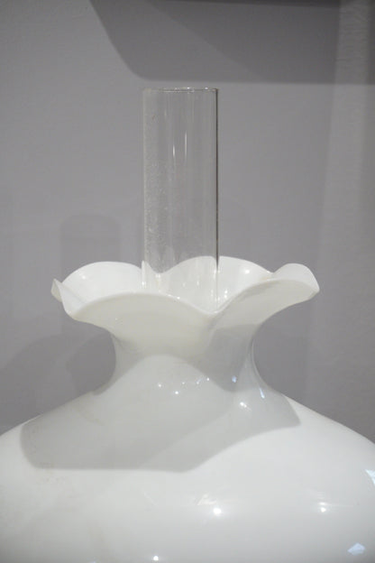 Lampa naftowa, kolumnowa, secesja