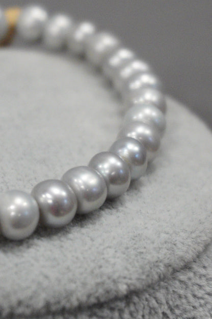 Naszyjnik z pereł hodowlanych z bransoletką, komplet