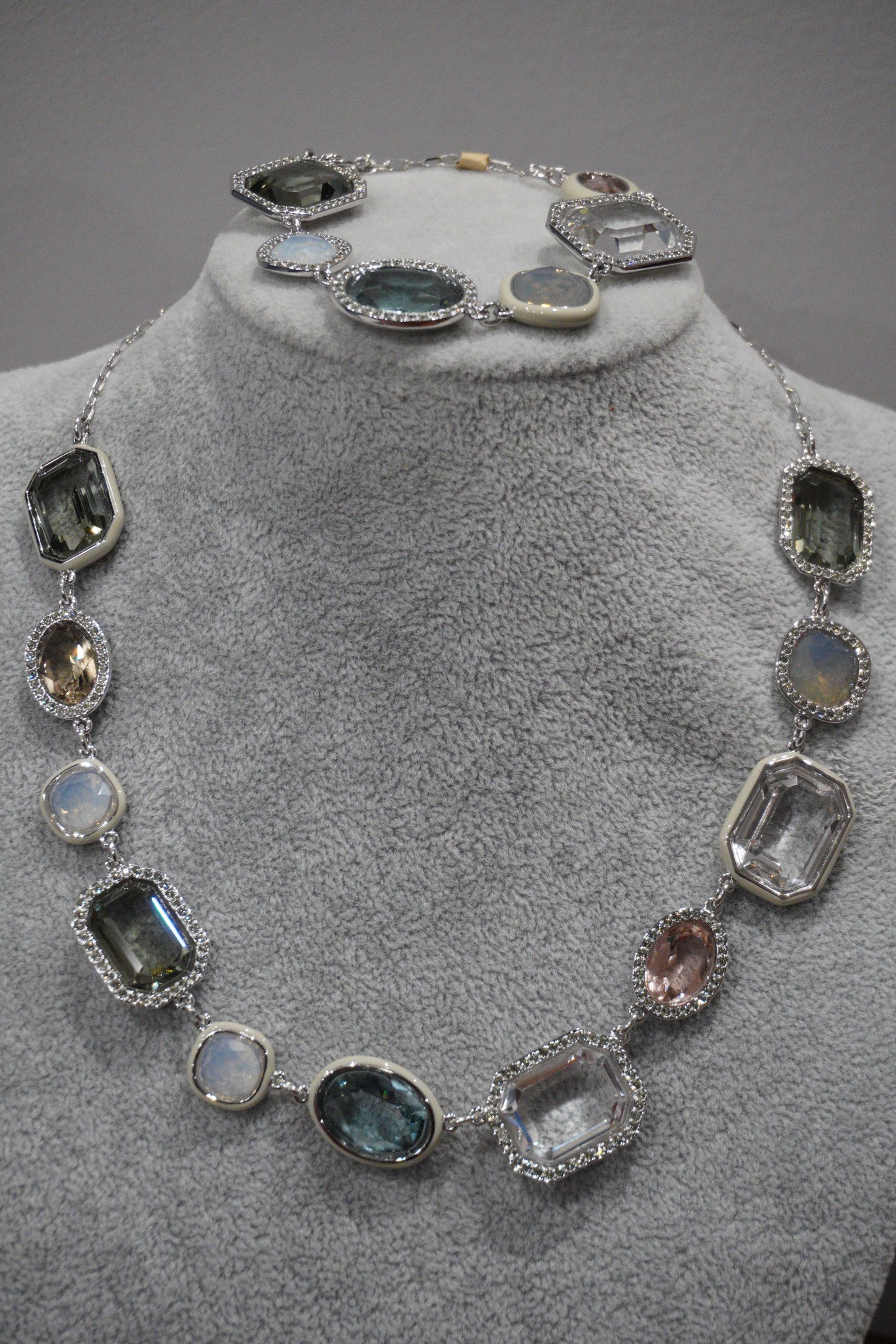 Naszyjnik z bransoletką Svarovski