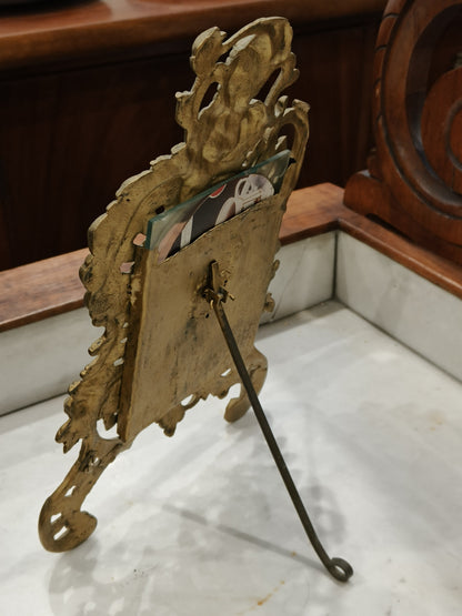 Baroque style picture frame, brass