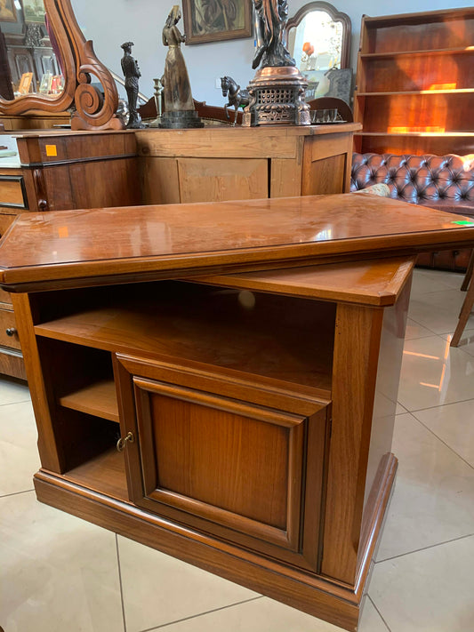 Szafka RTV, obrotowy blat, drewno