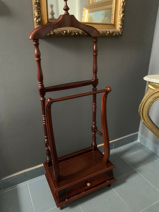 Wieszak garderobiany, kamerdyner, mahoń, Anglia