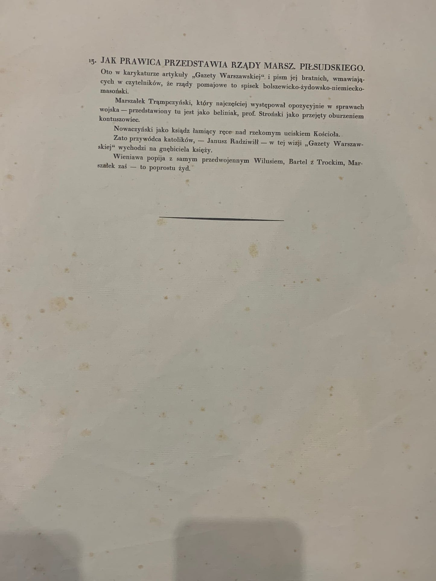 Marszałek Piłsudzki w 13 karykaturach, Z. Czermański, Paryż 1931