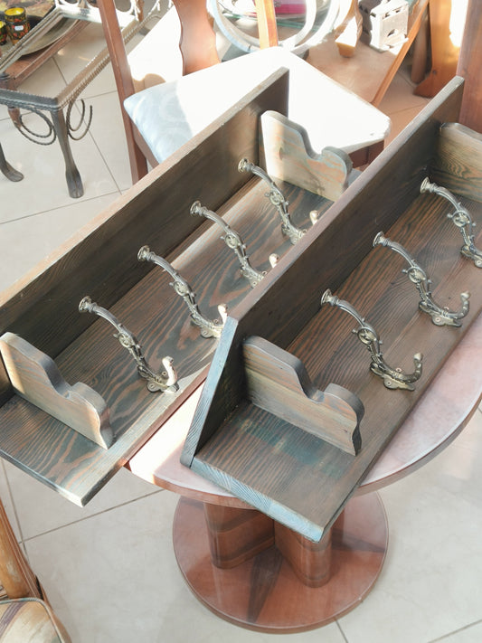 Wieszak drewniany Cepelia, lata 70-te