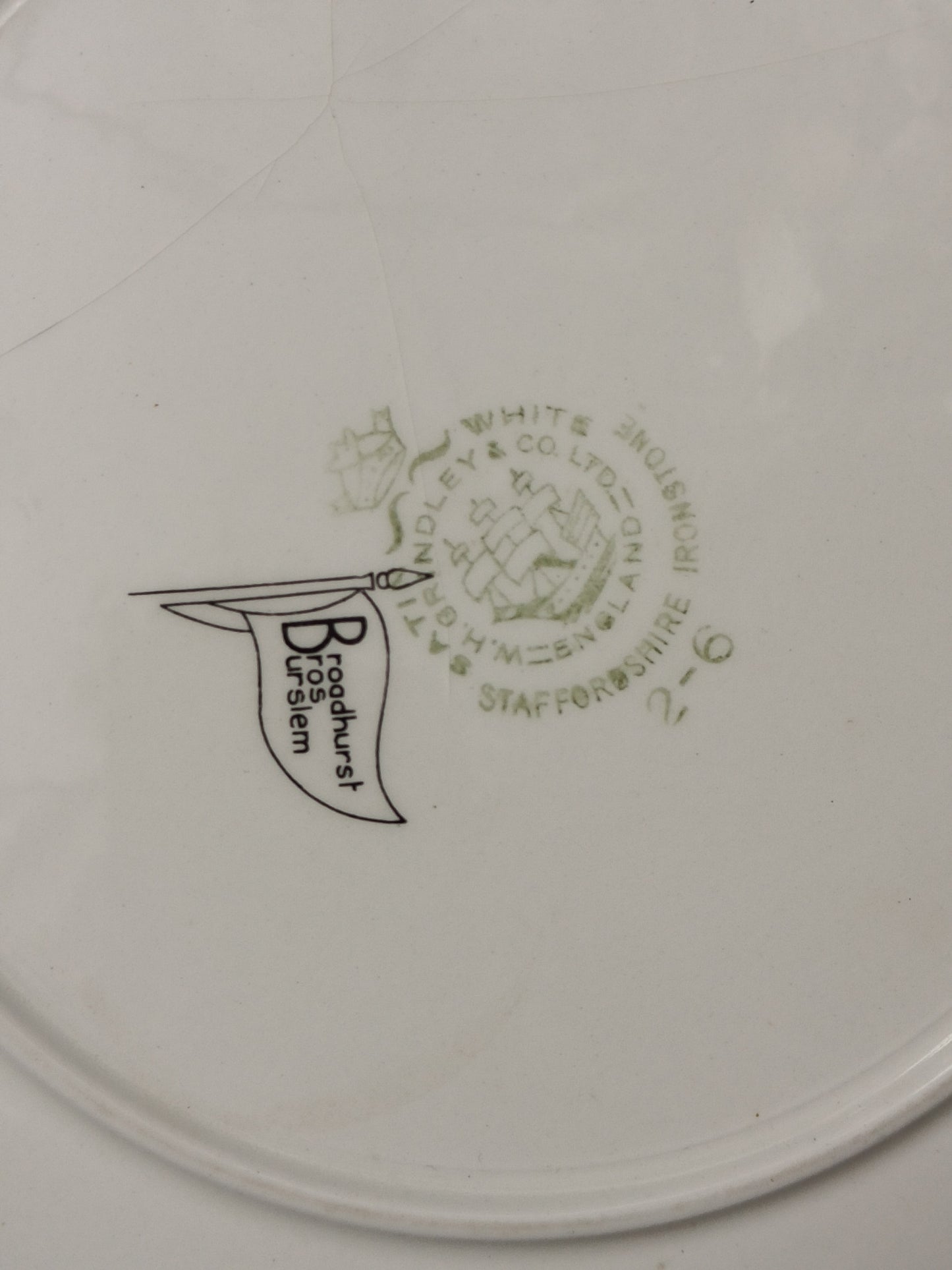 Decorative plate, porcelain, signed