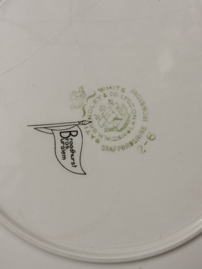 Decorative plate, porcelain, signed