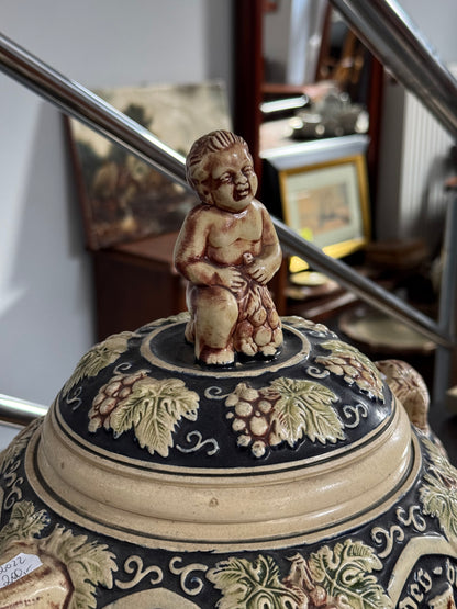 Zestaw do ponczu, waza i 7 kubków