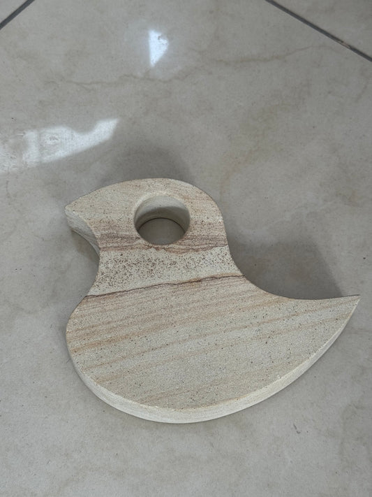 Rzeźba ogrodowa, ptak duży, piaskowiec