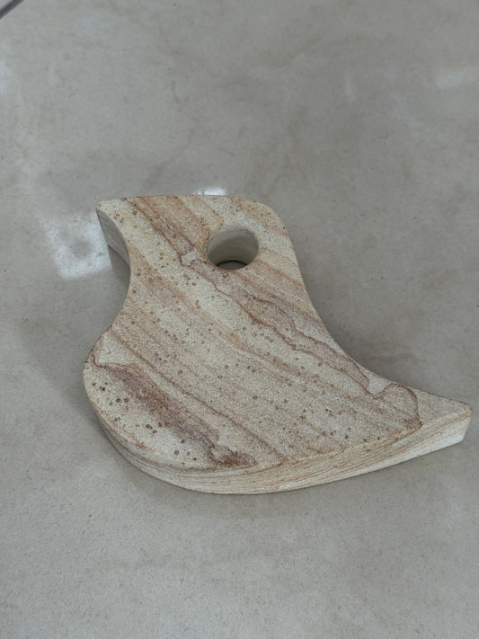 Rzeźba ogrodowa, ptak mały, piaskowiec