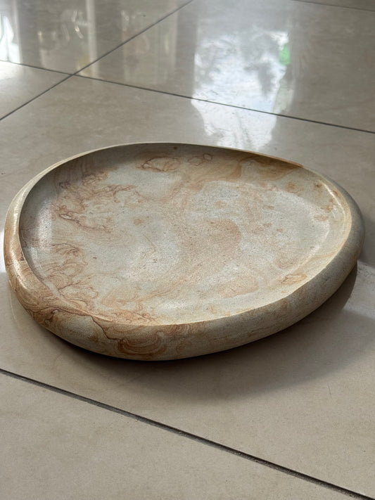 Patera, talerz dekoracyjny z piaskowca